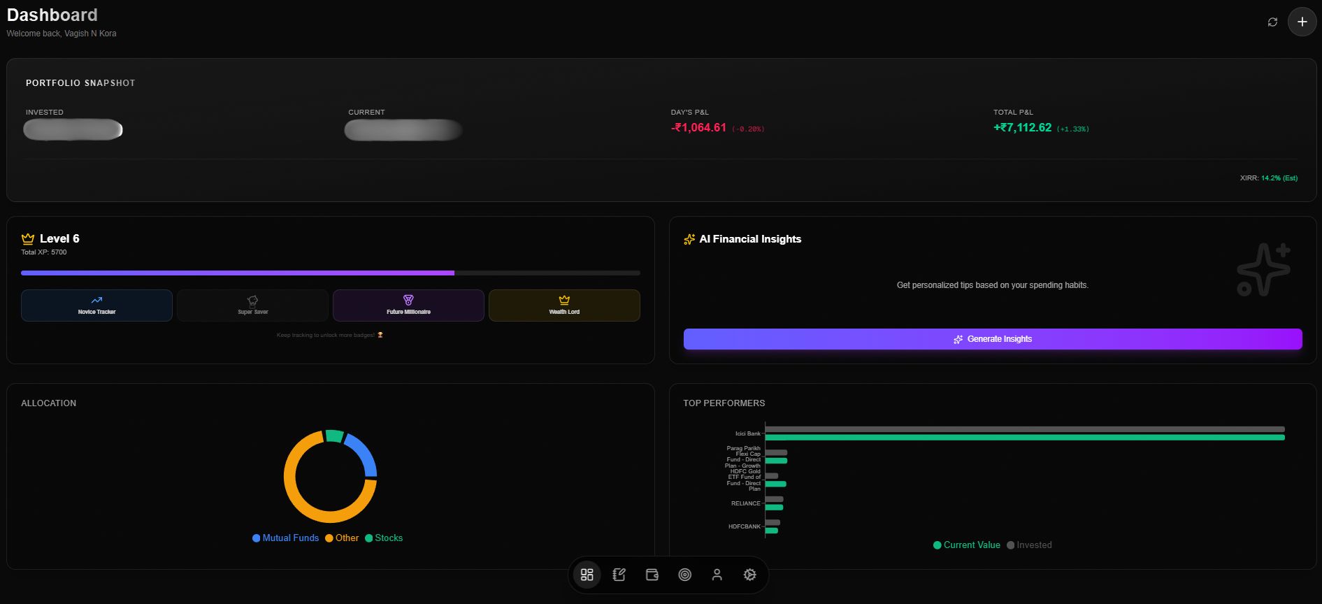 Wealth Nest Dashboard
